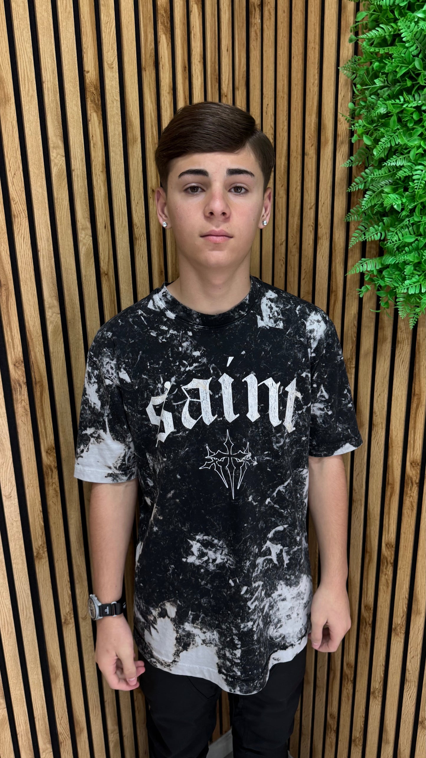 T-Shirt "Saint" Tessuto Doppiato