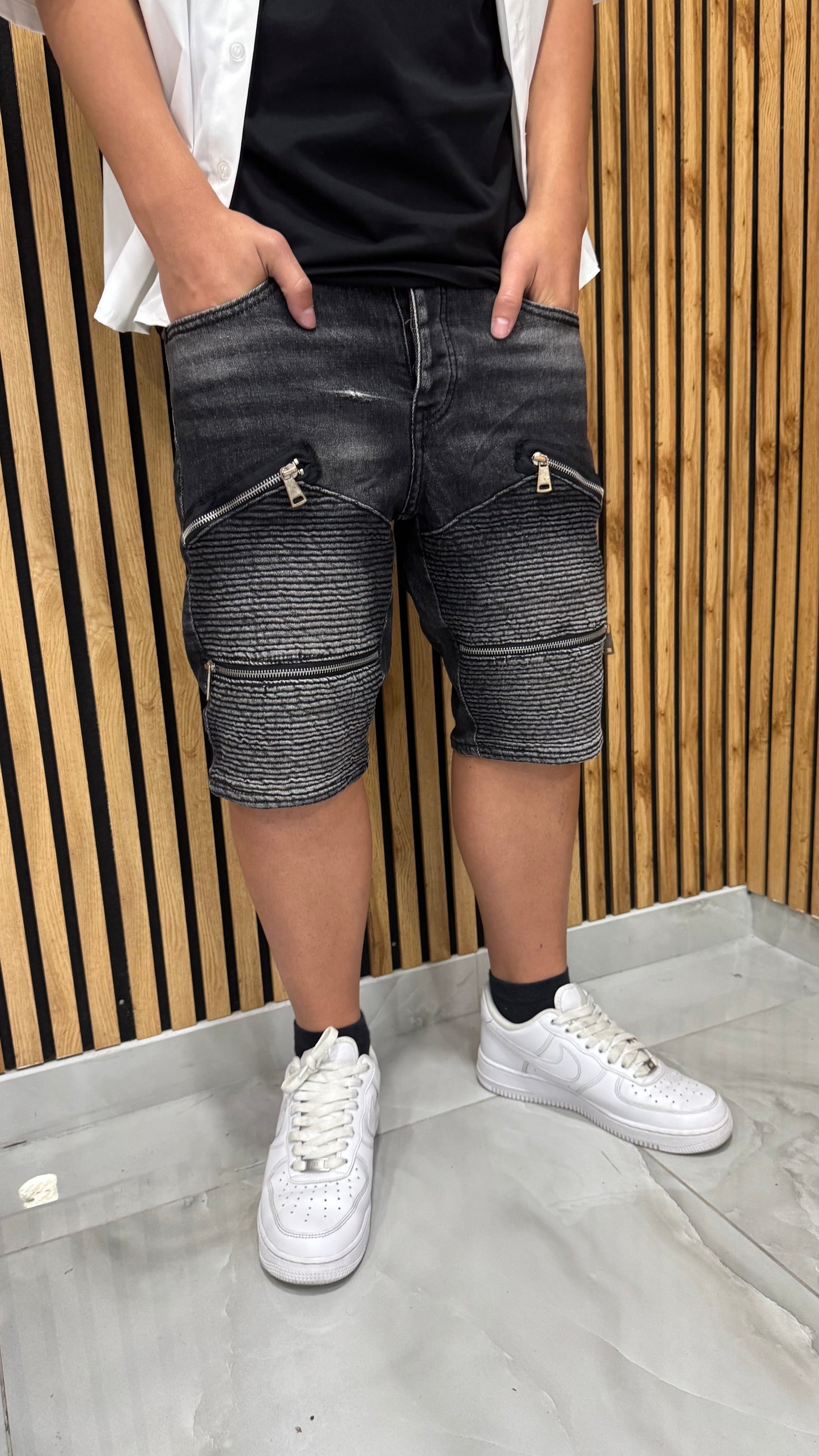 Jeans Short 4 Zip "Demblele"