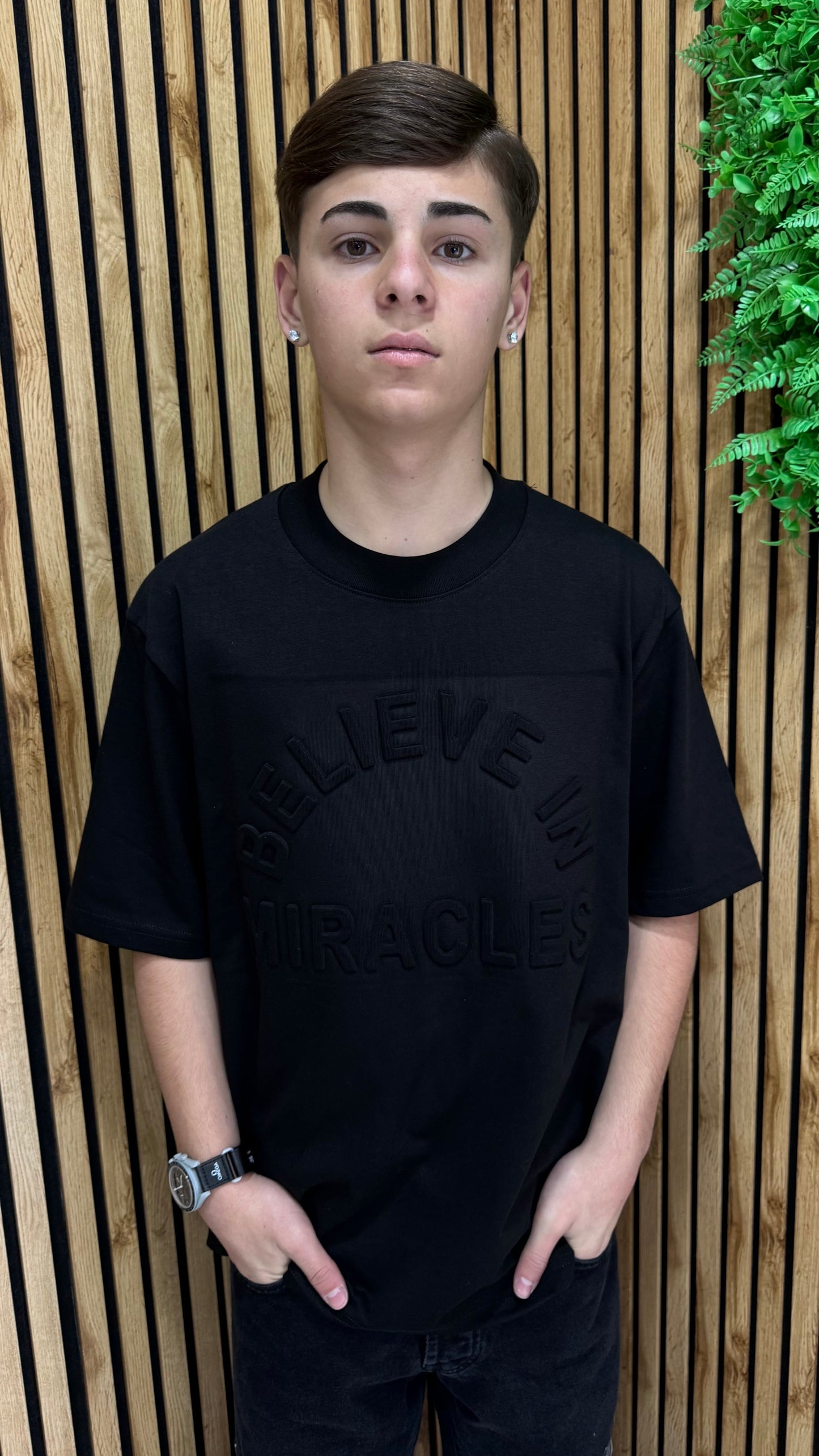 T-Shirt Puffy "Believe Miracles"