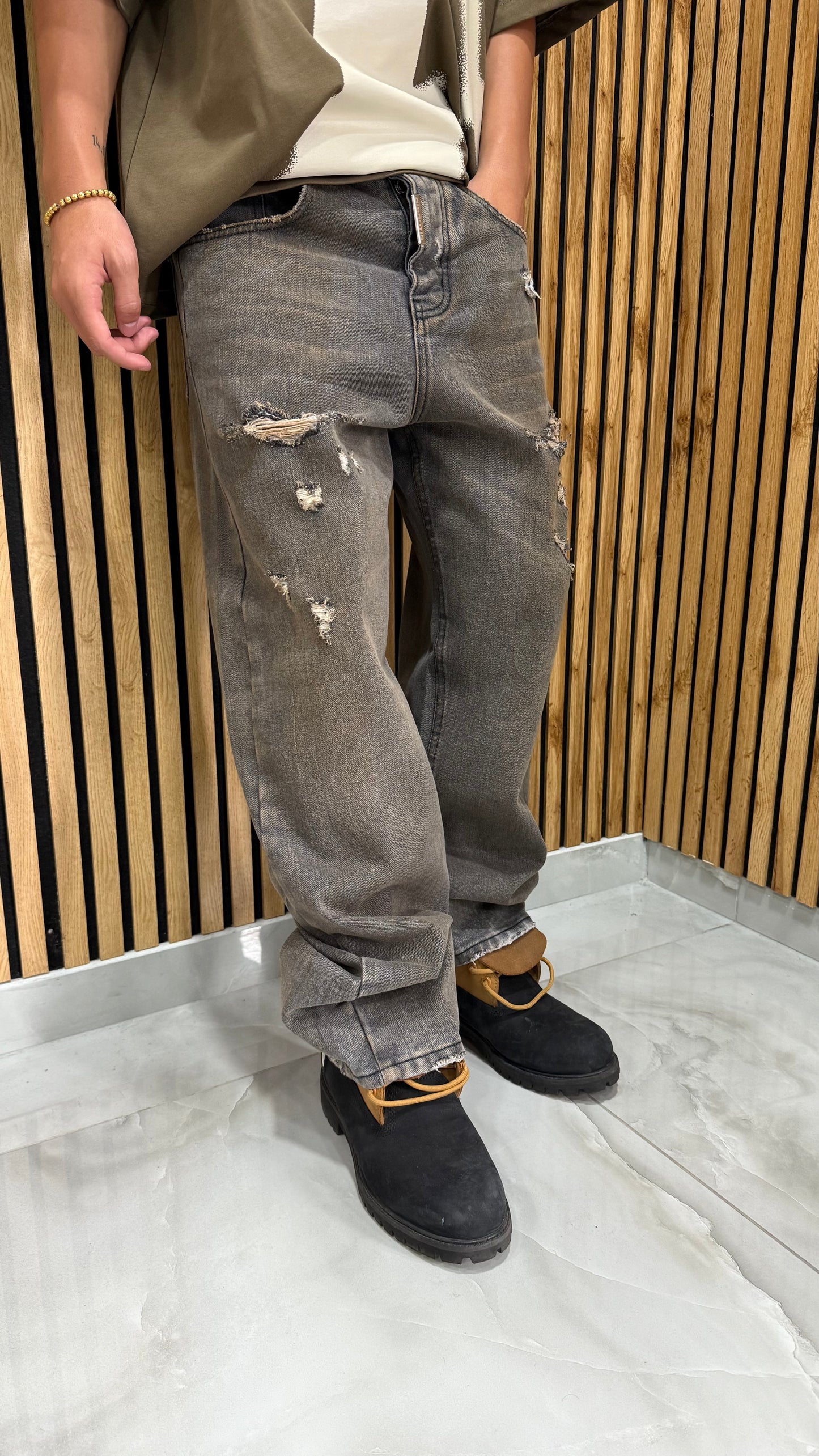 Jeans Super Baggy "Kansas" Cianotic