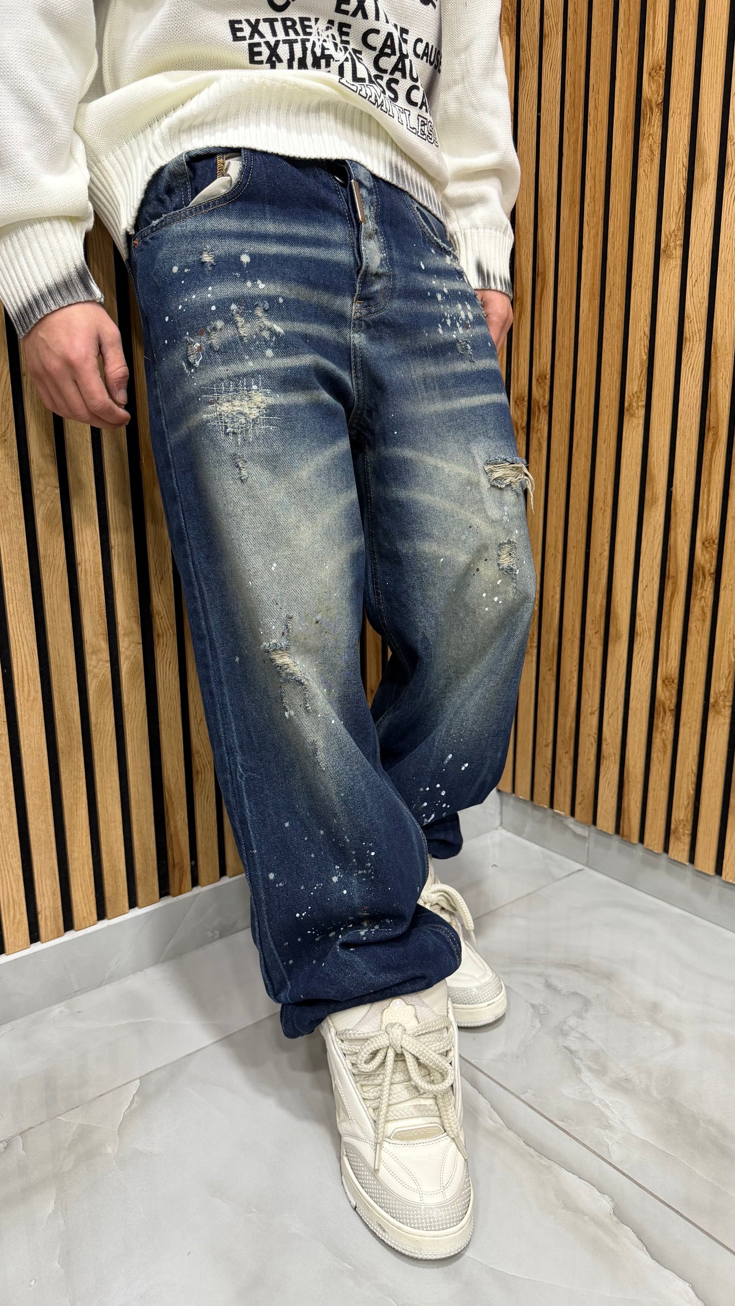 Jeans Super Baggy Rider Blu Cianotic