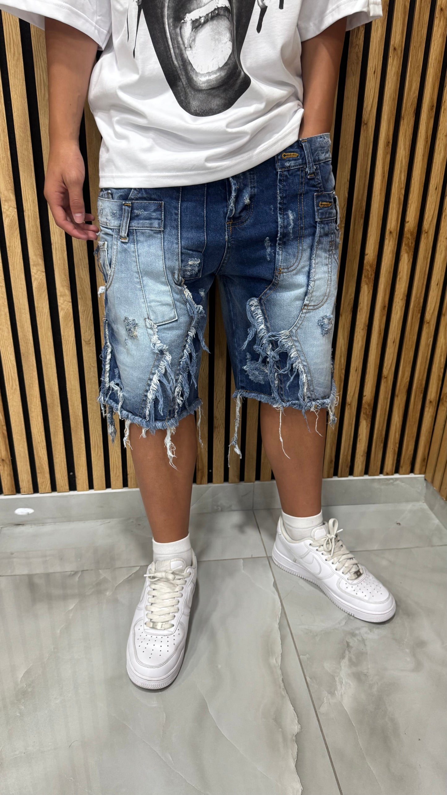 Jeans Short "Dark Fade Blue"