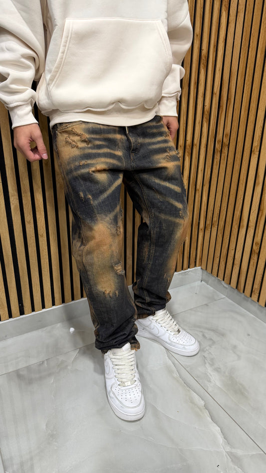 Jeans Straight Scott Sabbiato Cianotic