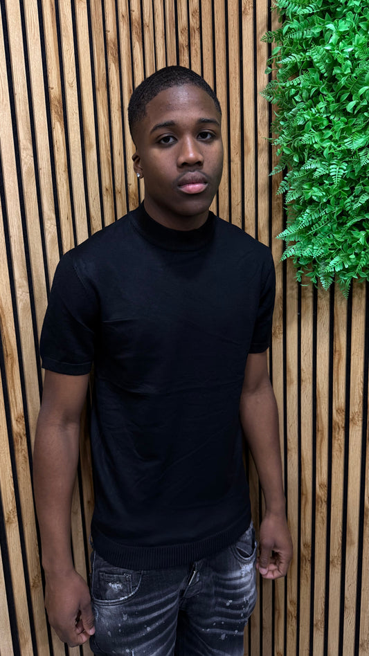 T-Shirt In Filo Mezzo Collo