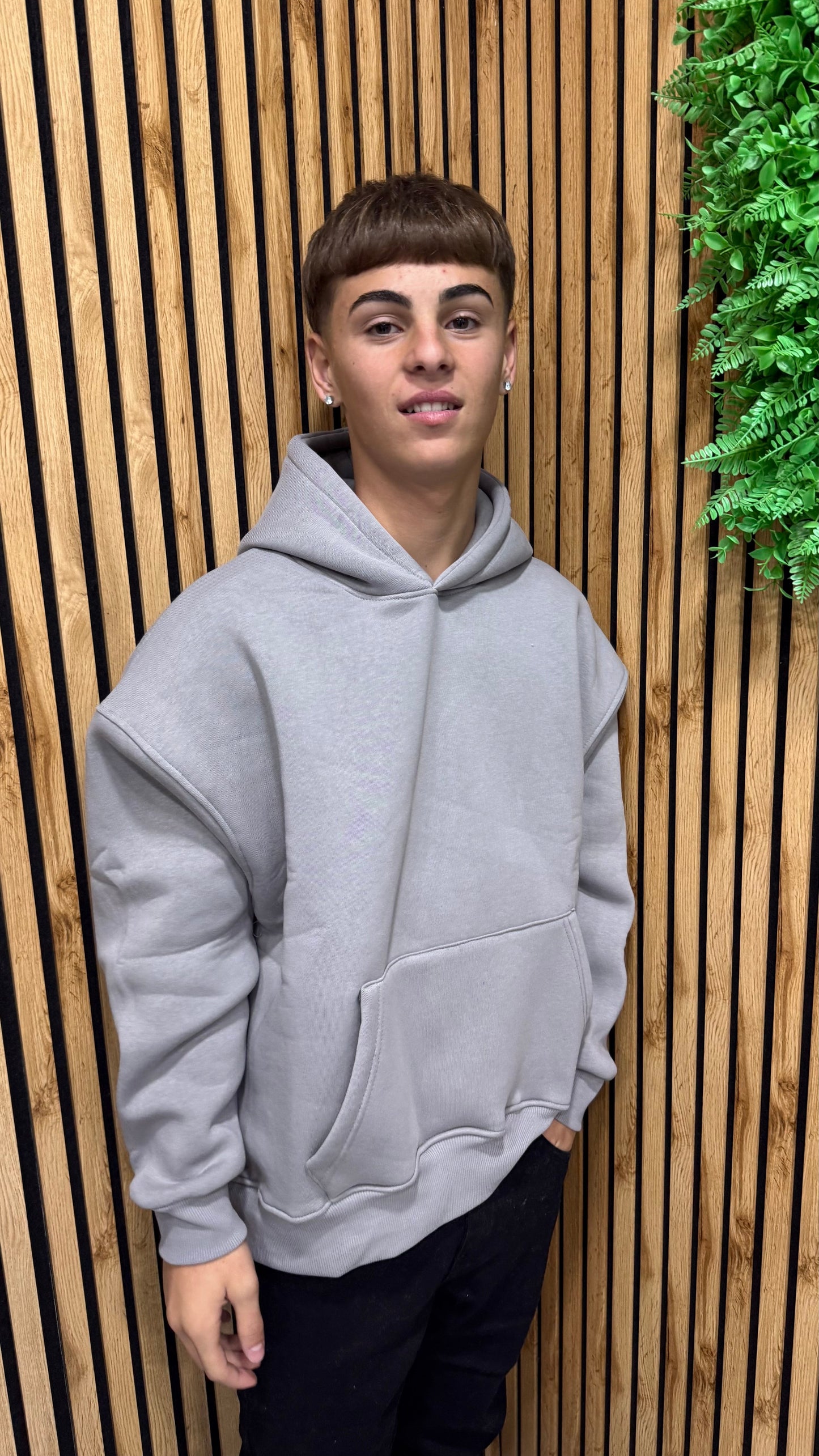 Felpa Basic Boxy Cianotic