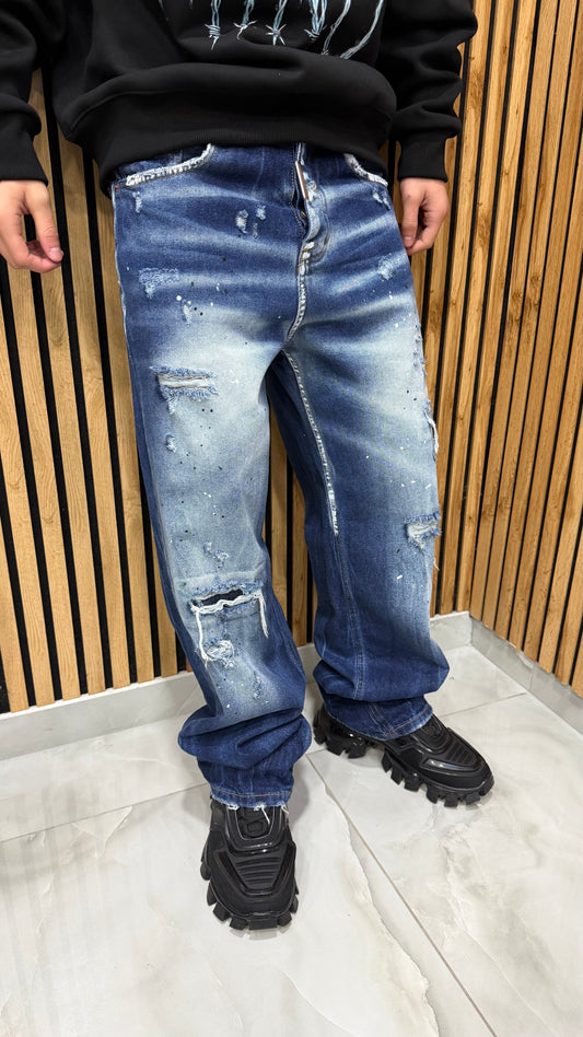 Jeans Super Baggy Santiago Blue Cianotic