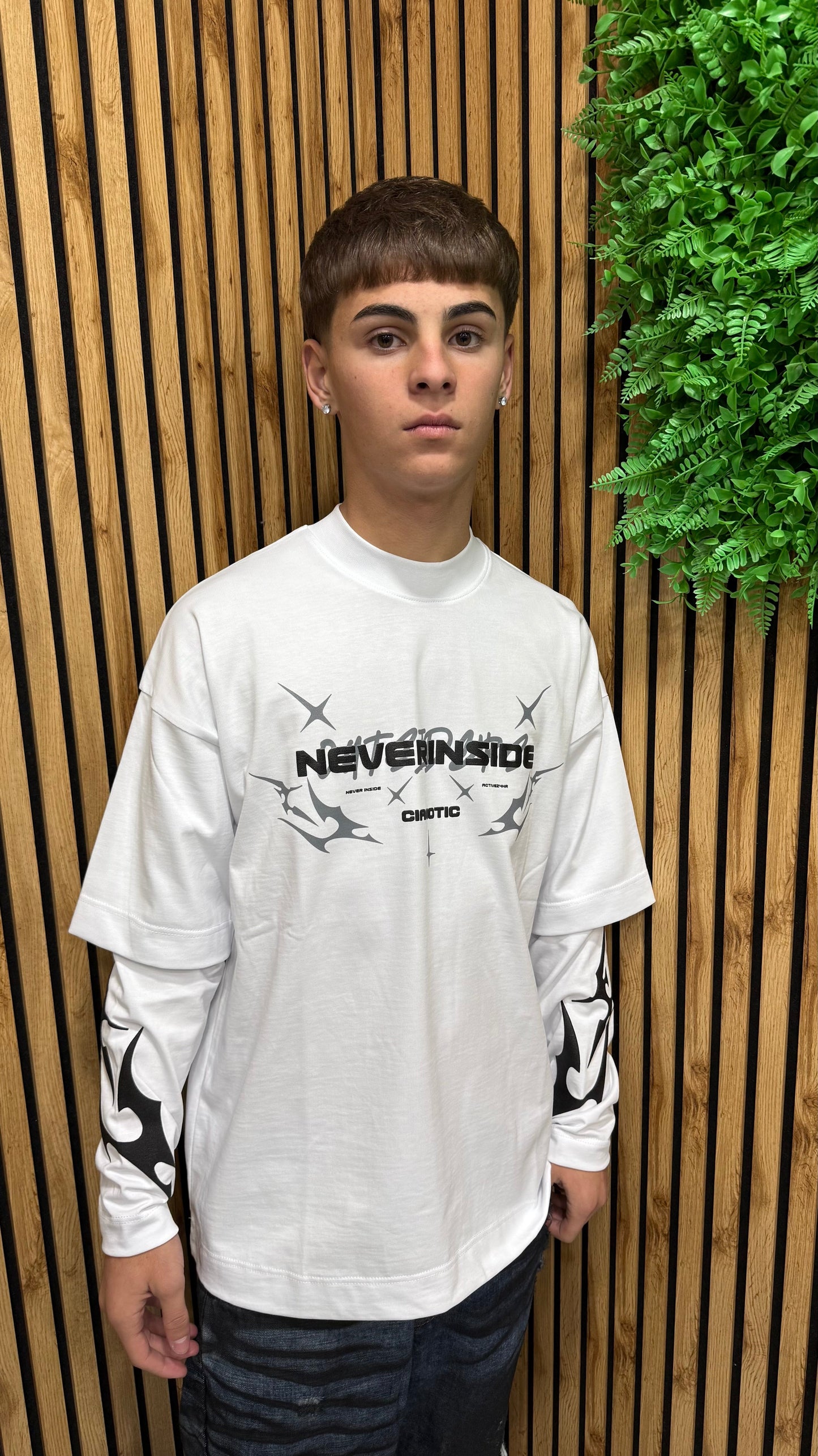 T-Shirt Long Sleeve “Neverinside” Cianotic