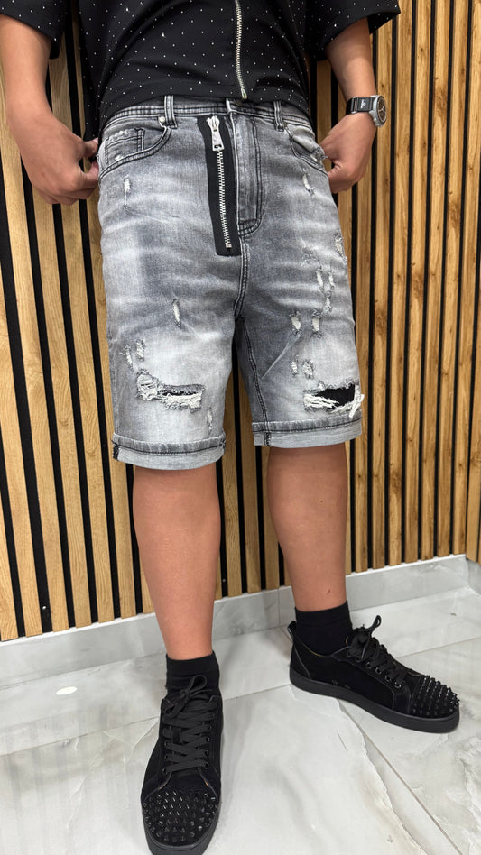 Short Jeans Mood Dsq "Mbappe" Grey