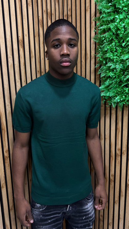 T-Shirt In Filo Mezzo Collo