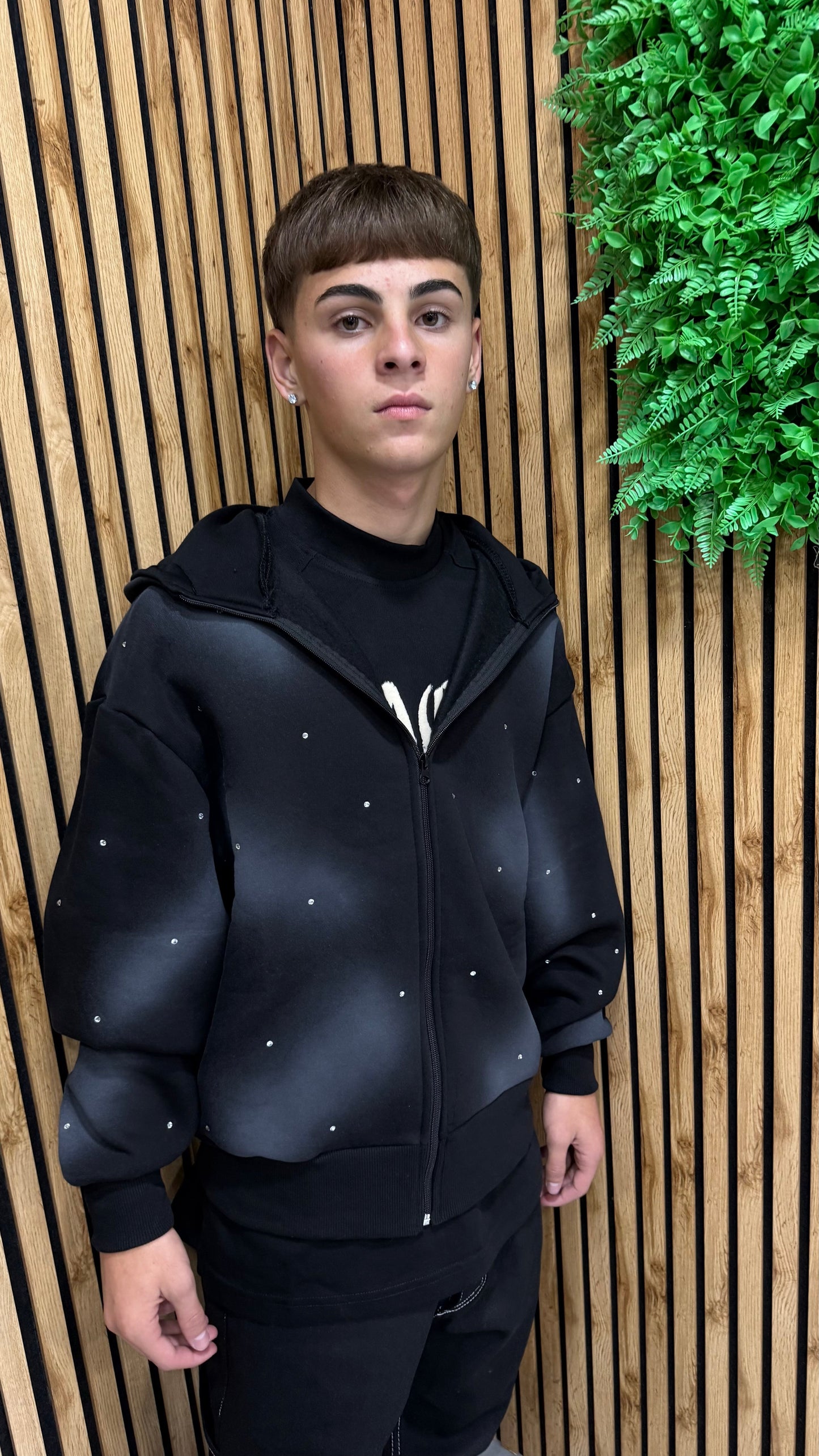 Felpa Diamond Sfumed Zip 2 Colori