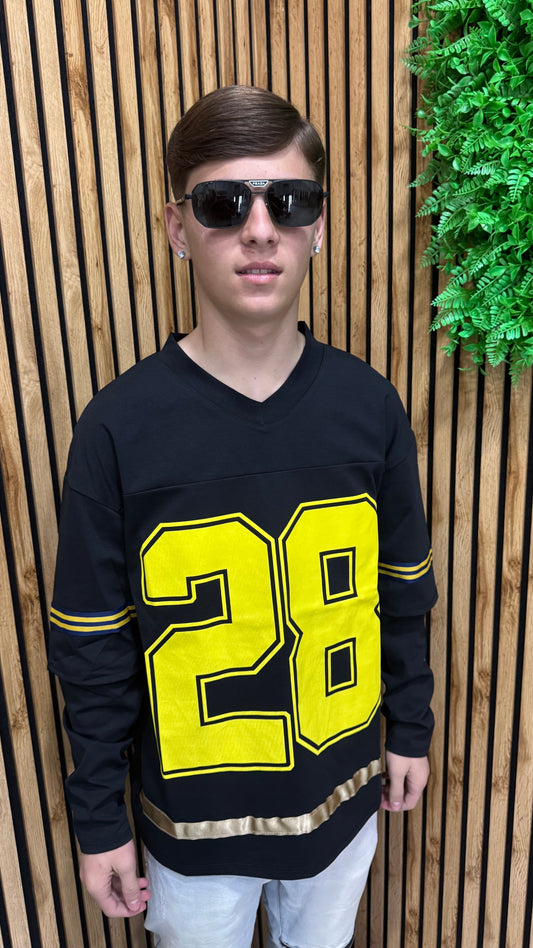 T-Shirt Doppia Manica "Rugby"