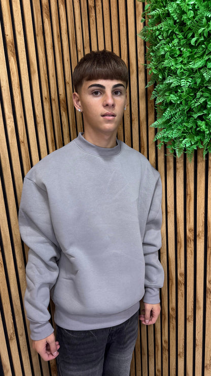 Felpa Girocollo Basic Boxy