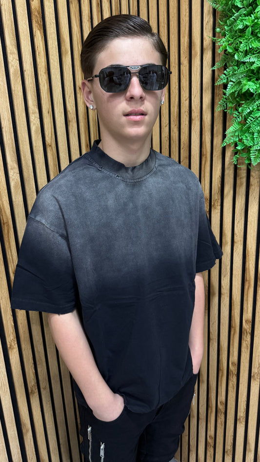 T-Shirt Sfumed "Circo Loco" Tessuto Doppiato