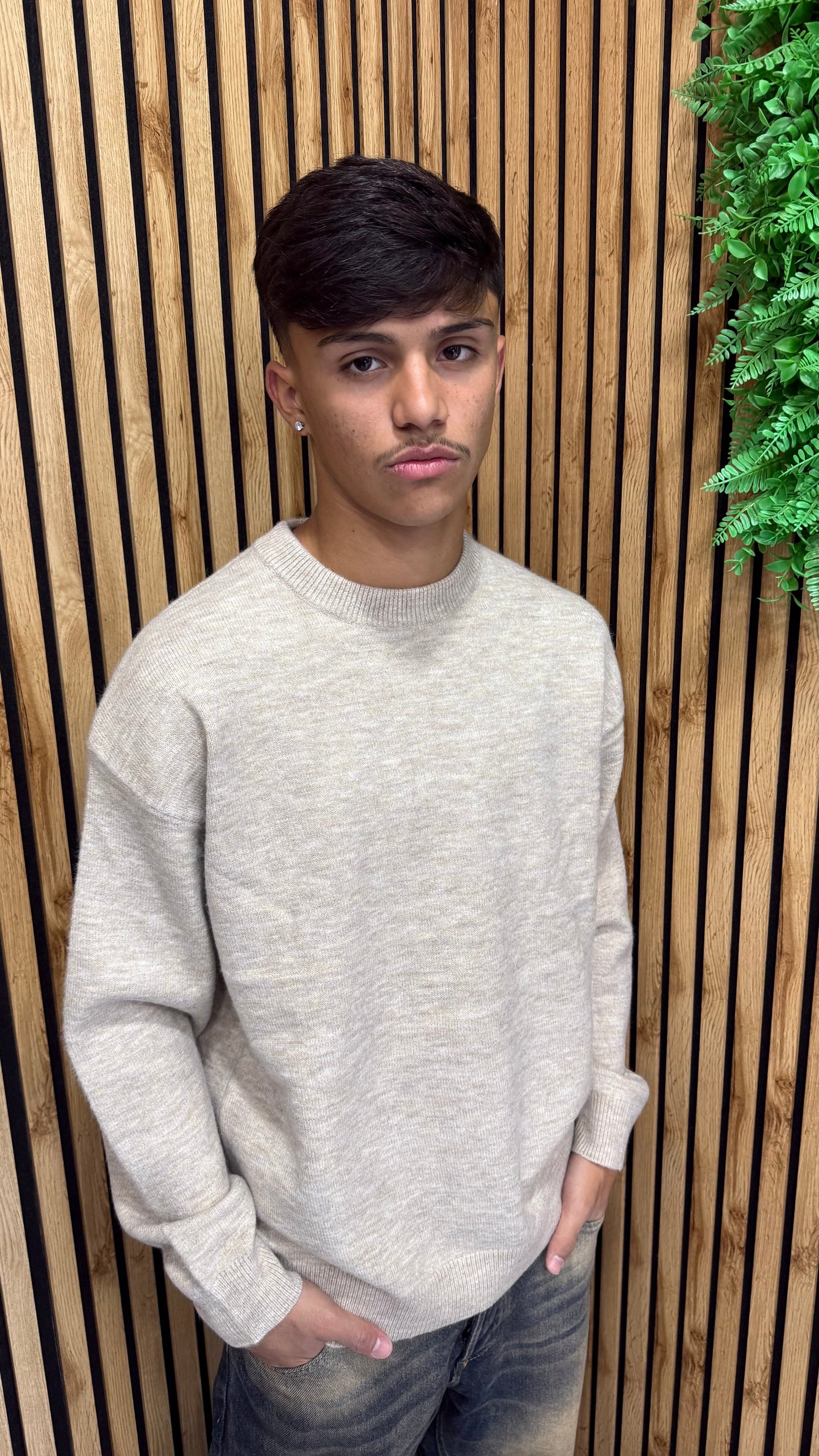 Maglione Basic "Soft" Lana Rasata