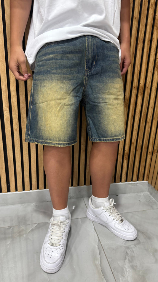 Jeans Short Sabbiato "Rude"