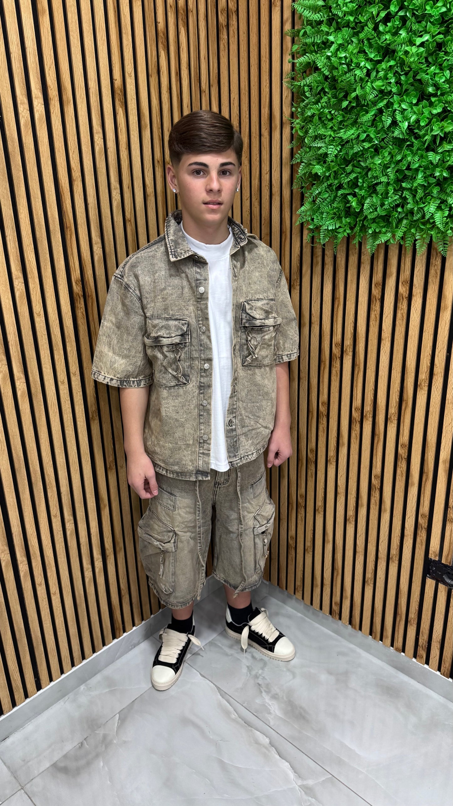 Coordset Jeans Cargo "Laces"