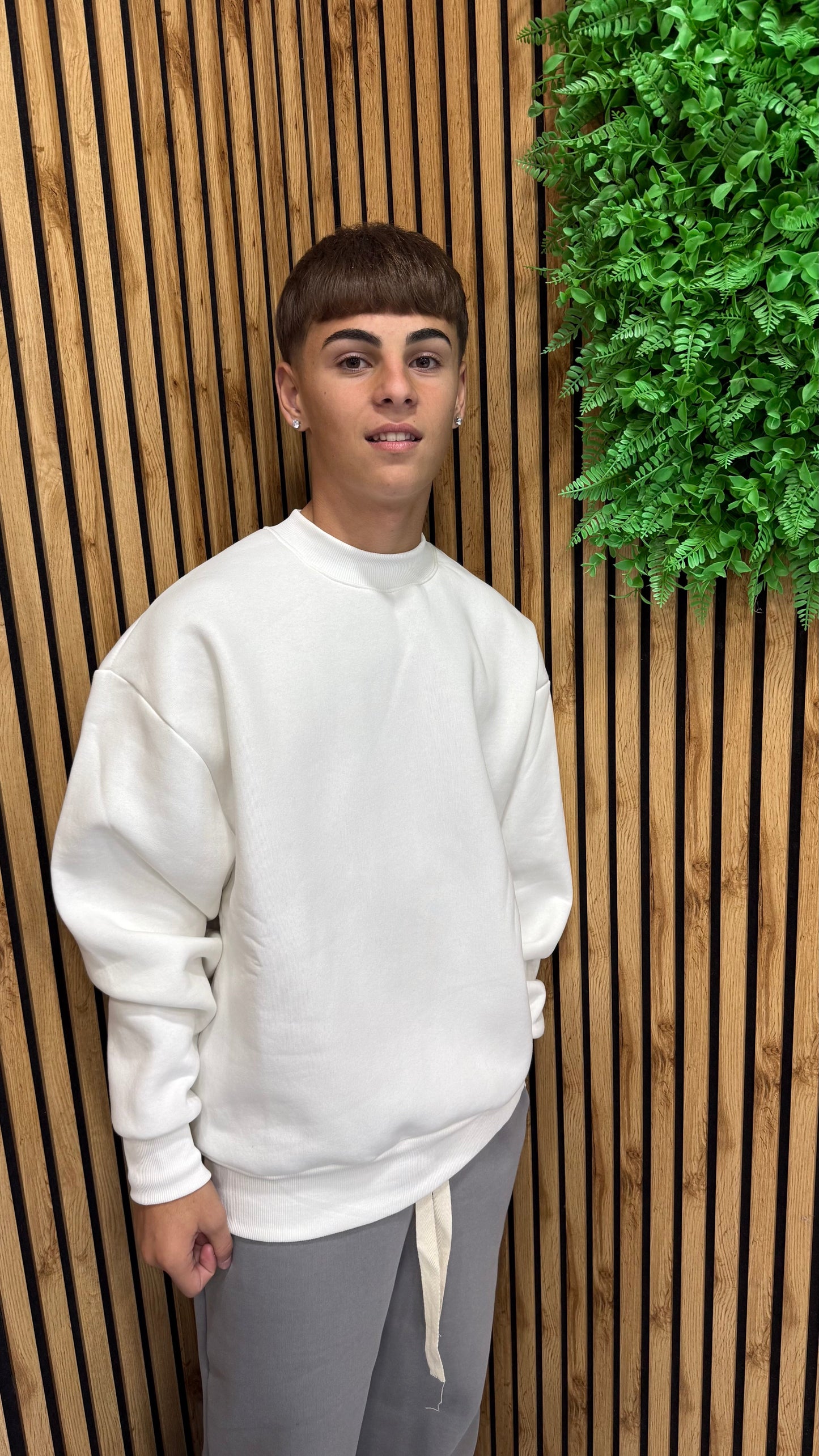 Felpa Girocollo Basic Boxy