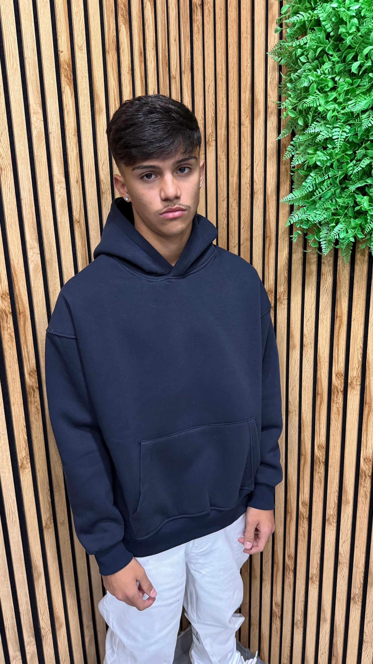 Felpa Basic Boxy Cianotic