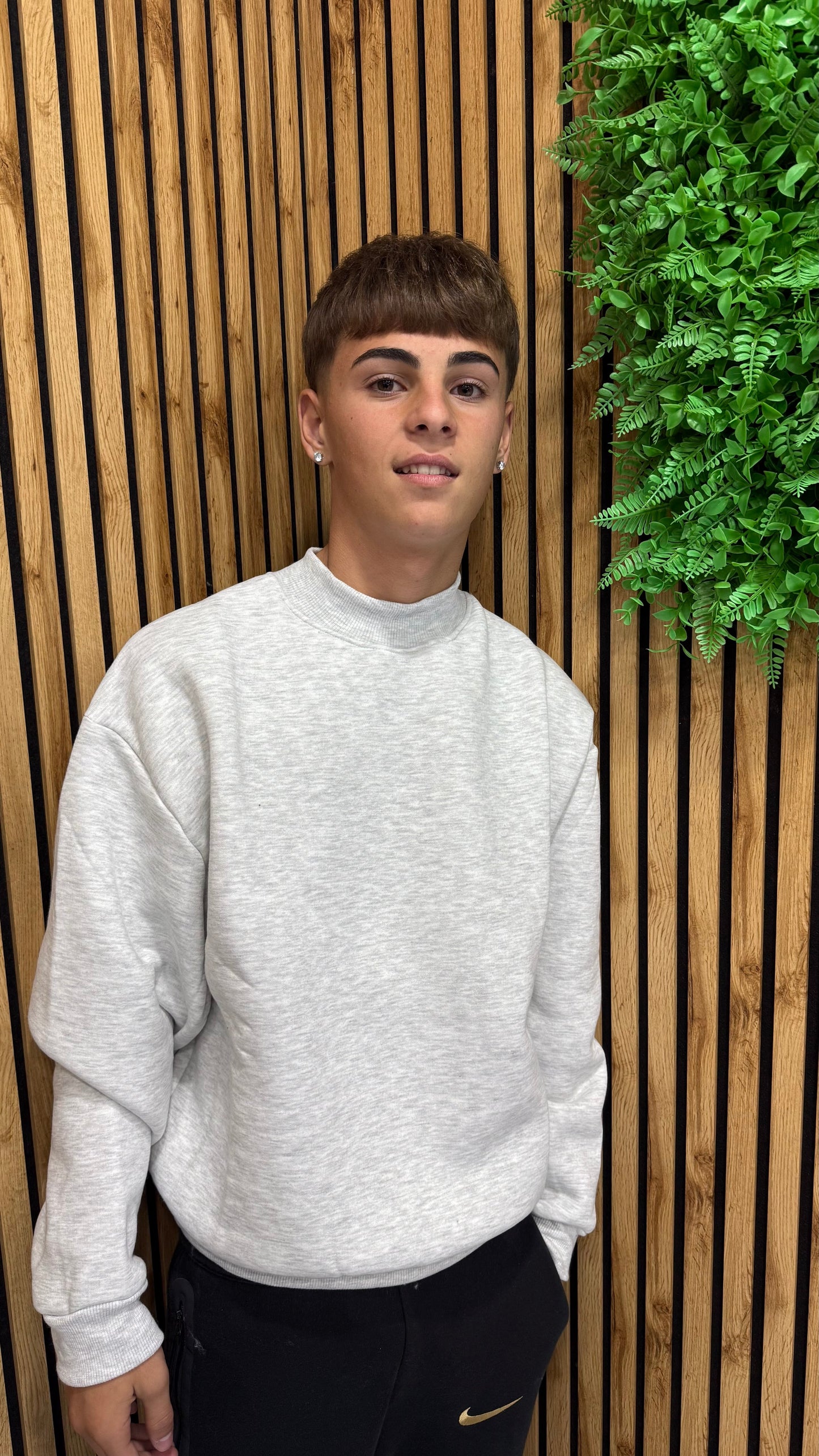 Felpa Girocollo Basic Boxy