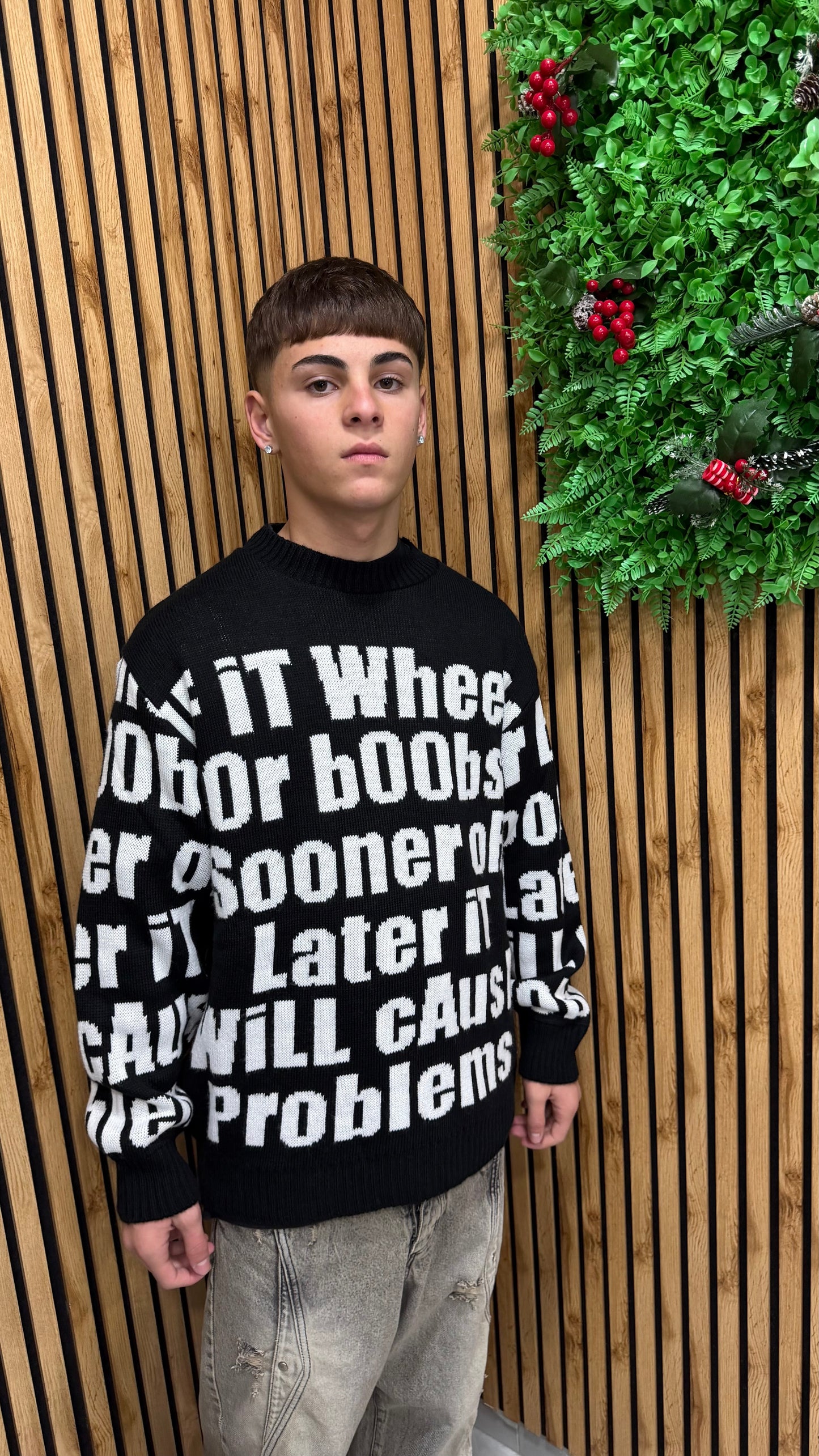 Maglione Girocollo “Fit Wheels”