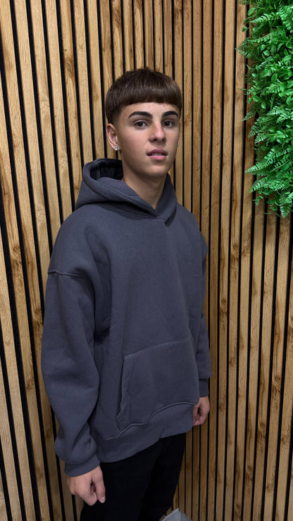 Felpa Basic Boxy Cianotic