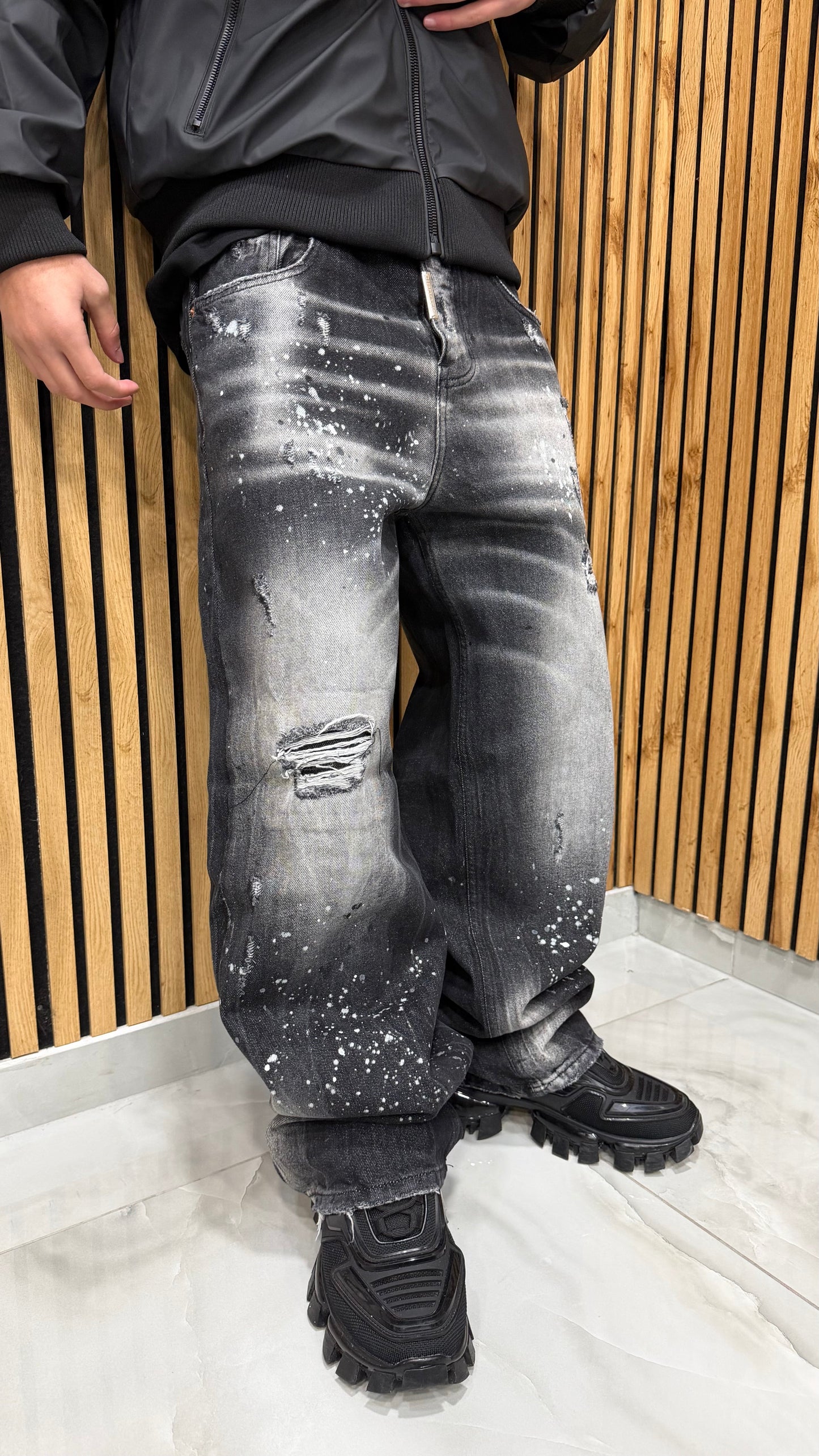 Jeans Super Baggy Street Canvas Cianotic