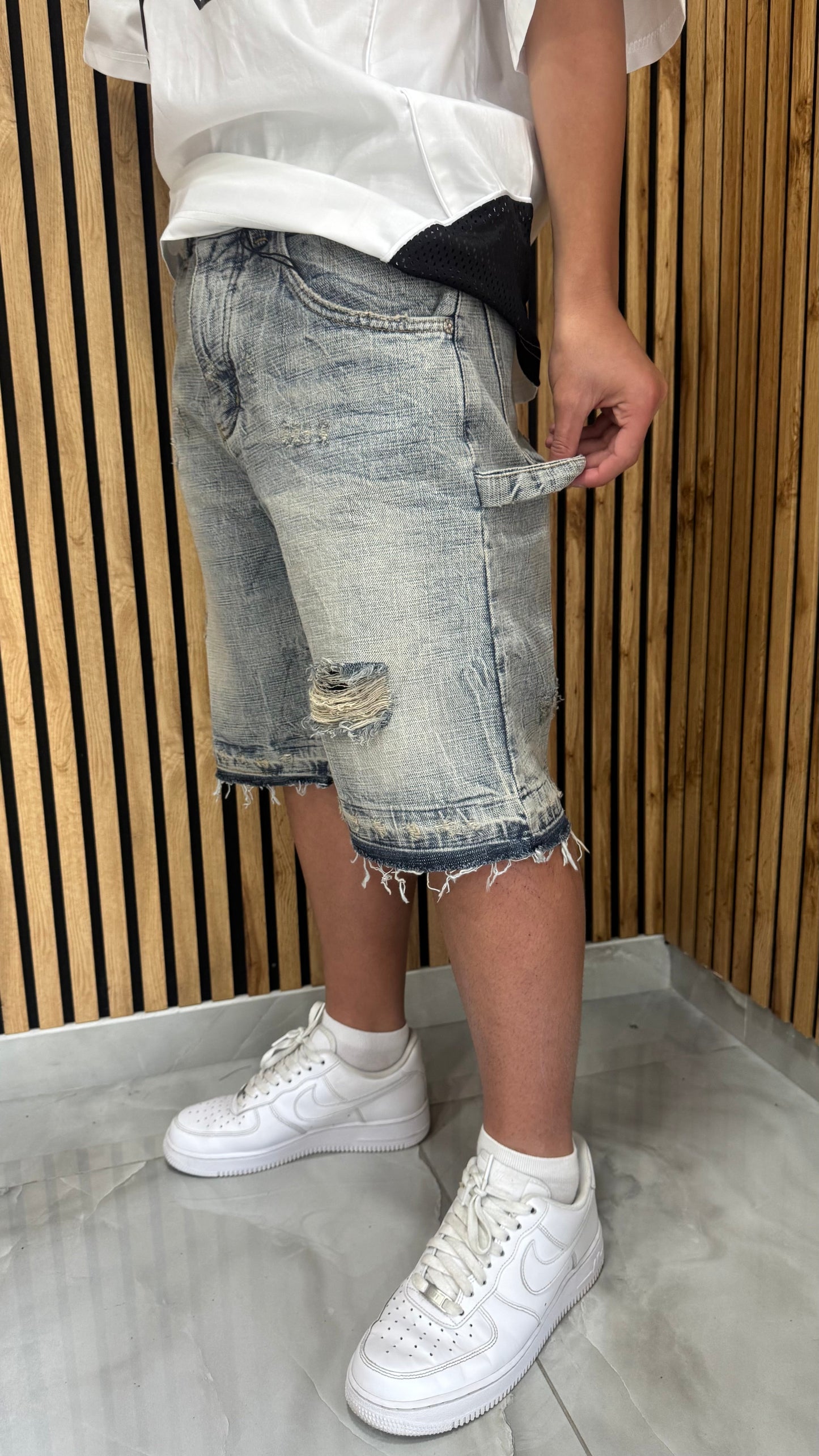 Jeans Short "Balaclava Sabbiato"