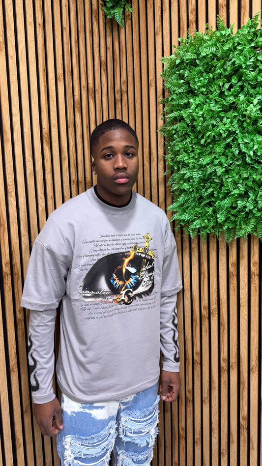 T-Shirt Long Sleeve Eyes Cianotic