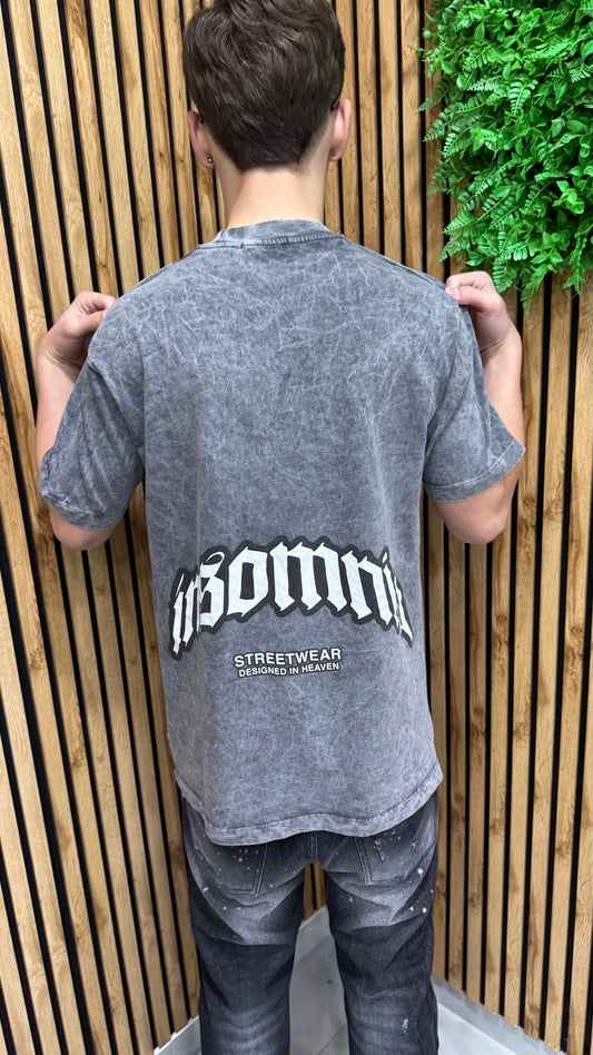 T-Shirt Marmorizzata "Insomnia"