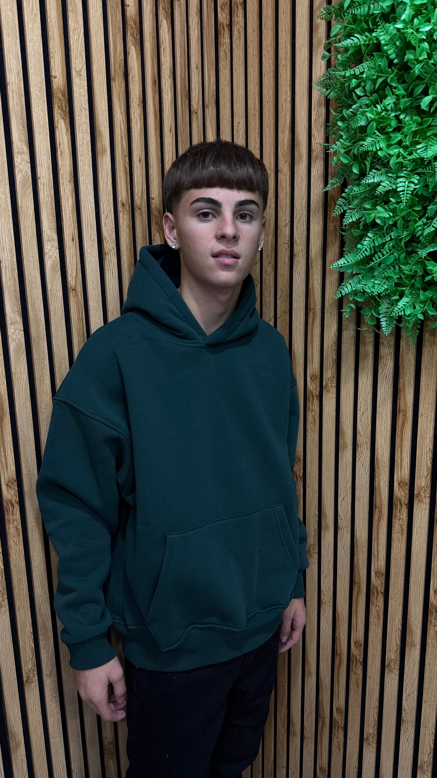 Felpa Basic Boxy Cianotic