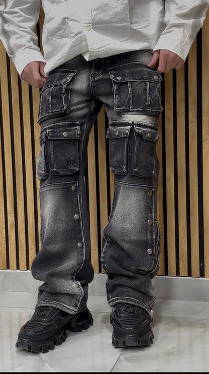 Jeans Cargo “Botton Zip”