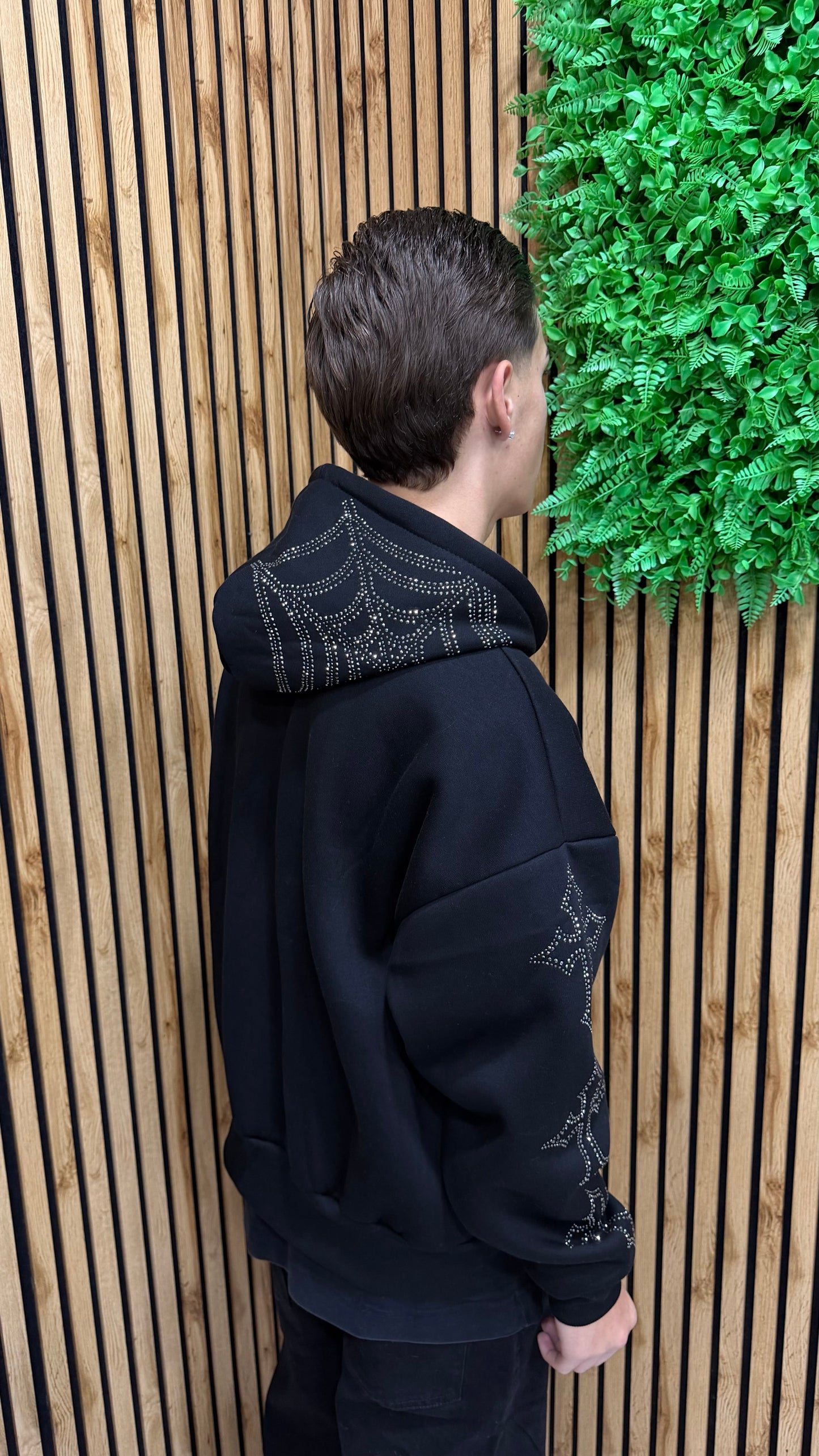 Felpa Hoodie Zipped Diamond Cianotic