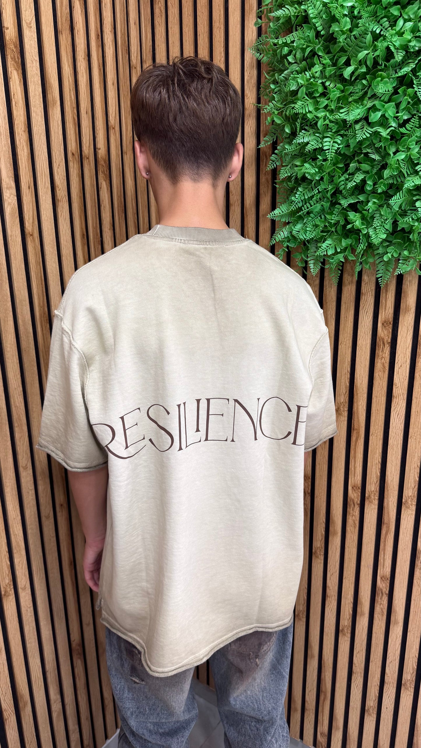 T-Shirt Slaved Tessuto Doppiato "Resilience"