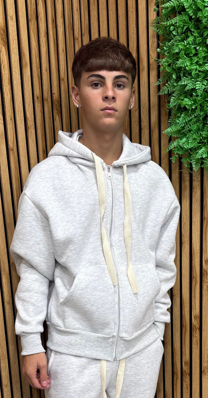 Felpa Con Zip Basic