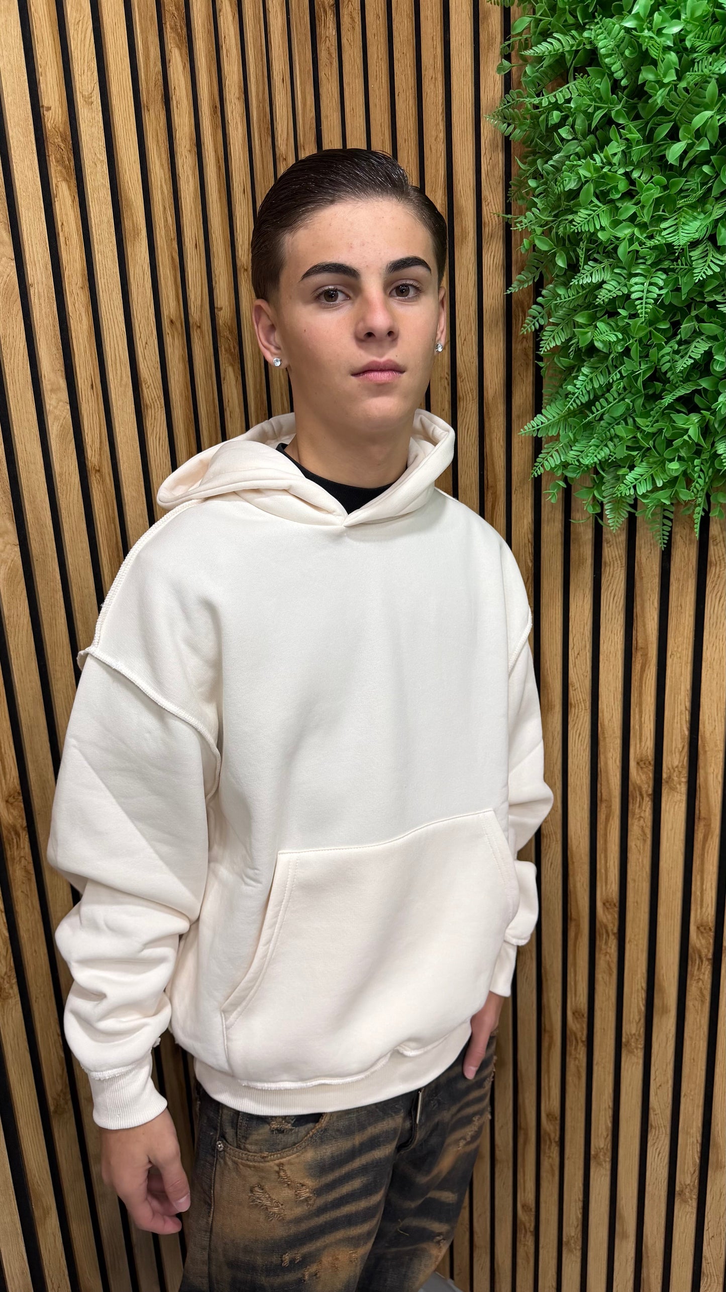 Felpa “Reverse” Cappuccio