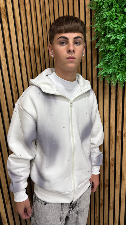 Felpa Diamond Sfumed Zip 2 Colori