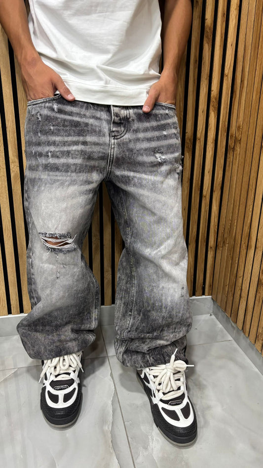 Jeans “Marble Effect 2 Black” Cianotic