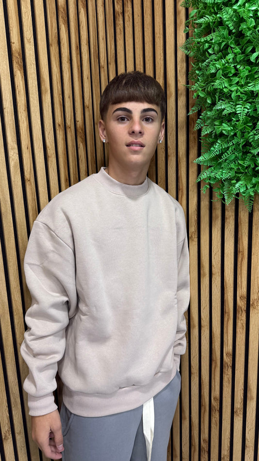 Felpa Girocollo Basic Boxy