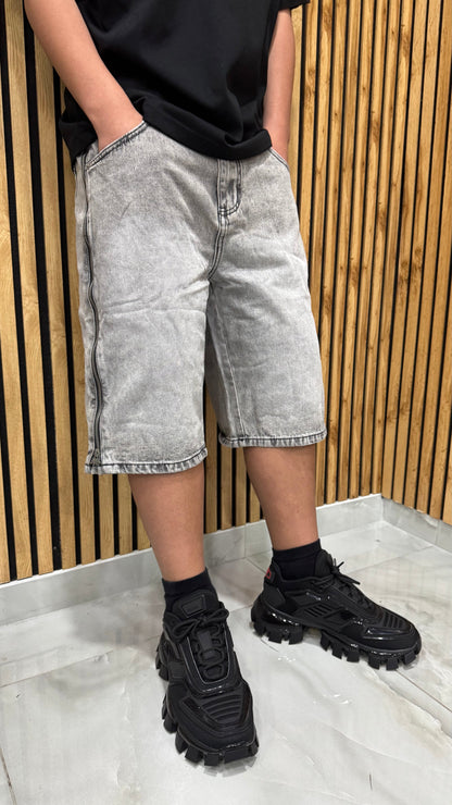 Shorts Jeans Zip Lateral