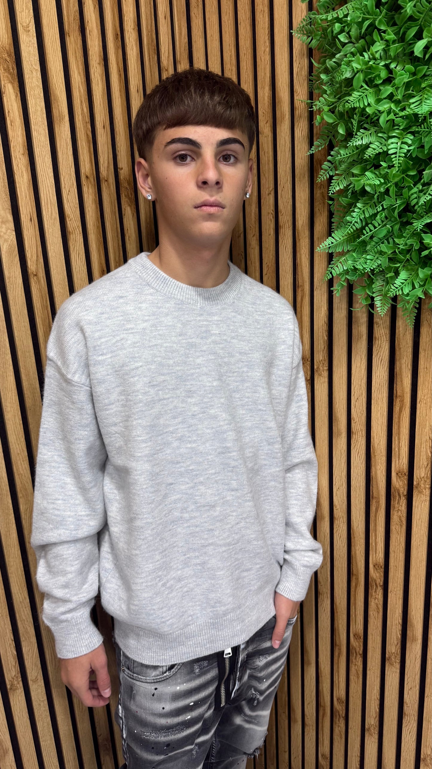 Maglione Basic "Soft" Lana Rasata