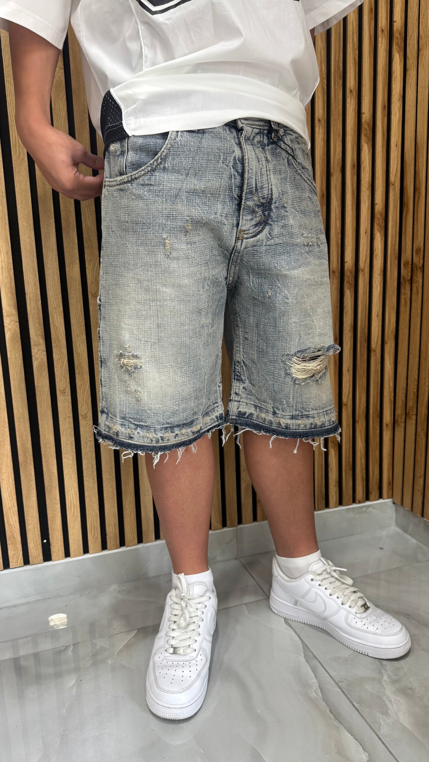 Jeans Short "Balaclava Sabbiato"