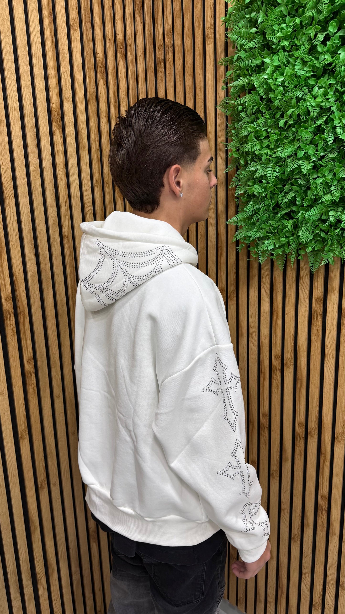 Felpa Hoodie Zipped Diamond Cianotic