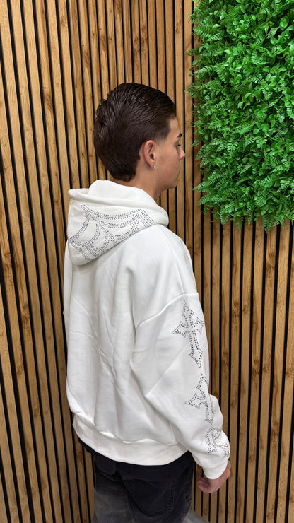 Felpa Hoodie Zipped Diamond Cianotic