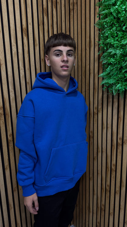 Felpa Basic Boxy Cianotic