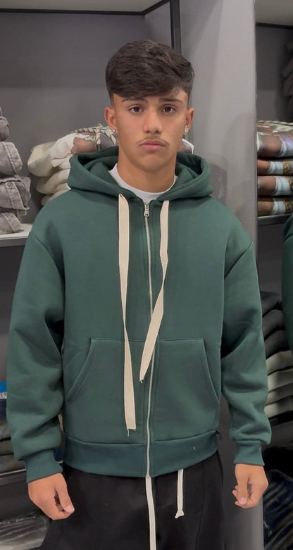 Felpa Con Zip Basic