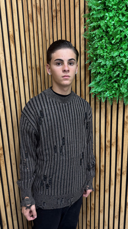 Maglione “Stripes” Bicolor