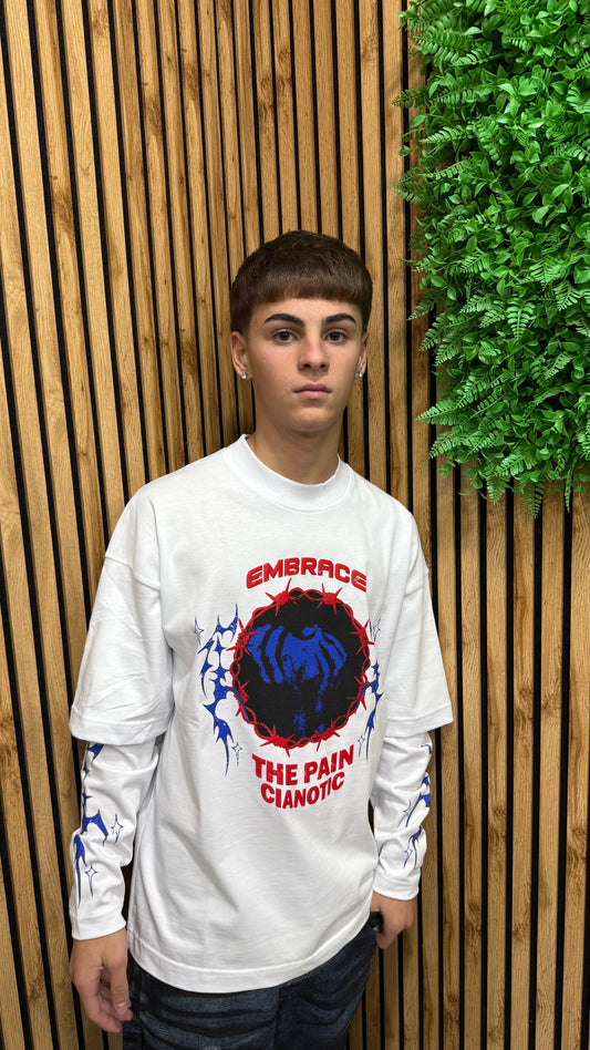 T-Shirt Long Sleeve “Embrace” Cianotic