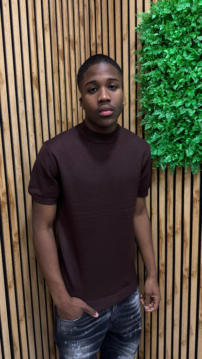 T-Shirt In Filo Mezzo Collo