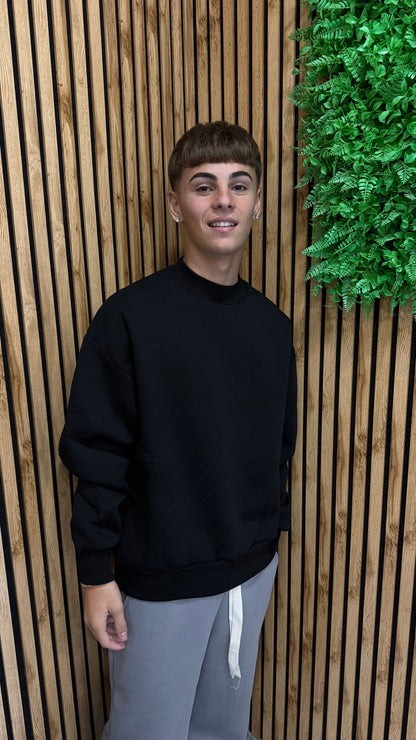 Felpa Girocollo Basic Boxy